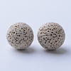 Unwaxed Natural Lava Rock Beads G-F325-12mm-17-1