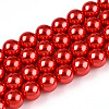 Glass Pearl Beads Strands HY-G002-01D-07-1