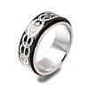 201 Stainless Steel Rotating Finger Rings SA-K003-04A-EB-2