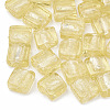 Handmade Silver Foil Lampwork Beads FOIL-S006-20x20mm-07-1