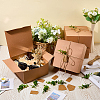 8Pcs Square Folding Kraft Paper Mailer Boxes CON-CP0001-018C-4