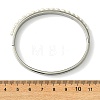 Natural Cultured Freshwater Pearl Beads and 201 Stainless Steel Hinged Cuff Bangles BJEW-JB14319-4