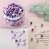 400Pcs 4 Colors Opaque Acrylic Beads MACR-SZ0001-79C-3