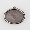 Vintage Alloy Brooch Cabochon Bezel Settings PALLOY-N0085-08M-4