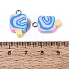 Handmade Polymer Clay Pendants CLAY-Q253-07P-08-3