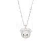 Brass Pave Crystal Rhinestone Pendant Necklaces for Wowen GP4865-4-1