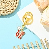 Alloy Enamel Pendants Keychain KEYC-FS00025-1-3