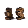 Natural Tiger Eye Horse Figurine DJEW-N005-01K-1