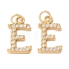 304 Stainless Steel with Crystal Rhinestone Charms RB-CBA5270-11G-E-1