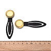 Alloy & Iron Bookmark Cabochon Settings PALLOY-N184-01G-3