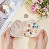 Heart PU Imitation Leather Jewelry Organizer Zipper Boxes AJEW-CL0006-03A-3