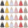 60Pcs 6 Colors Halloween Alloy Enamel Pendants FIND-SC0010-89-1
