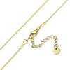 304 Stainless Steel Round Snake Chain Necklaces NJEW-C055-07G-3