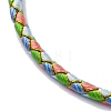 Polyester Cord Braided Bracelet Makings MAK-Z003-01P-16-2