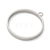 304 Stainless Steel Open Back Bezel Pendants STAS-B126-06F-P-2