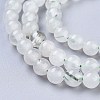 Natural Green Rutilated Quartz Beads Strands G-R475-013A-3