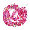 Baking Paint Electroplate Transparent Glass Beads Strands EGLA-N020-05B-2