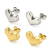 PVD Vacuum Plating 304 Stainless Steel Stud Earring EJEW-C099-07GP-2