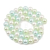 Baking Painted Pearlized Glass Pearl Round Bead Strands PEAR-H019-02C-08-4