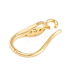 Rack Plating Brass Cubic Zirconia Earring Hooks KK-S374-05G-02-2
