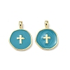 Brass Enamel Pendants KK-G417-01LG-09-1