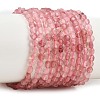 Natural Strawberry Quartz Beads Strands GG-NH0007-B02-01-1