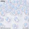 30Pcs Transparent Acrylic Beads OACR-YW0002-18B-1