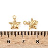 Ocean Theme Brass Micro Pave Cubic Zirconia Charms KK-F902-08F-G-3