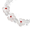 Crystal Glass Beaded Stretch Bracelets for Women BJEW-JB12791-01-3