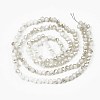 Electroplate Opaque Solid Color Glass Beads Strands EGLA-Q112-B02-2
