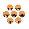 Halloween Printed Natural Wood Beads WOOD-T021-71-1