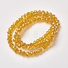 Electroplate Transparent Glass Beads Strands EGLA-A034-T2mm-T13-2
