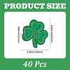 40Pcs Saint Patrick's Day Computerized Embroidery Cloth Self Adhesive Patches PATC-CY0001-51B-2