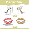 10Pcs 2 Styles Hotfix Resin Rhinestone (Hot Melt Adhesive On The Back) DIY-HS0002-51-2