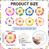 8Pcs 8 Colors Flower EVA Alligator Hair Accessories PHAR-PH0001-24-2