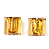 Handmade Silver Foil Lampwork Beads X-FOIL-S006-12x12mm-07-2