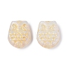 Owl Glass Beads GLAA-T025-65M-01-3