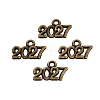 New Year's Day Tibetan Style Alloy Charms FIND-N014-01AB-1
