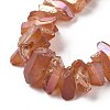 Natural Quartz Crystal Points Beads Strands G-K181-B22-3