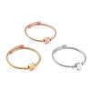 304 Stainless Steel Cuff Bangles Sets BJEW-M284-18-1