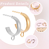 16Pcs 304 Stainless Steel Stud Earring Findings STAS-BBC0010-20B-6