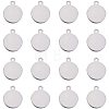 201 Stainless Steel Stamping Blank Tag Pendants STAS-PH0018-71P-1