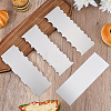 4Pcs 4 Styles Cake Cream Stainless Steel Scraper AJEW-AR0005-76-4