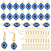 DIY Blue Evil Eye Earring Making Kit DIY-AR0002-85-1