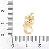 Brass Micro Pave Clear Cubic Zirconia Pendants KK-H273-48G-01-3