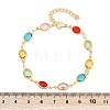 304 Stainless Steel Oval Link Bracelets for Woman BJEW-S157-10G-5