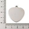 Non-Tarnish 201 Stainless Steel Pendants STAS-L079-25P-02-3