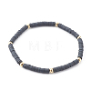 Handmade Polymer Clay Heishi Beaded Stretch Bracelets Set BJEW-JB06056-7
