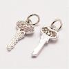 Brass Micro Pave Grade AAA Cubic Zirconia Charms ZIRC-G090-27P-NR-1