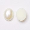 Acrylic Imitation Pearl Cabochons LS-X-MACR-E007-8x10mm-J02-2